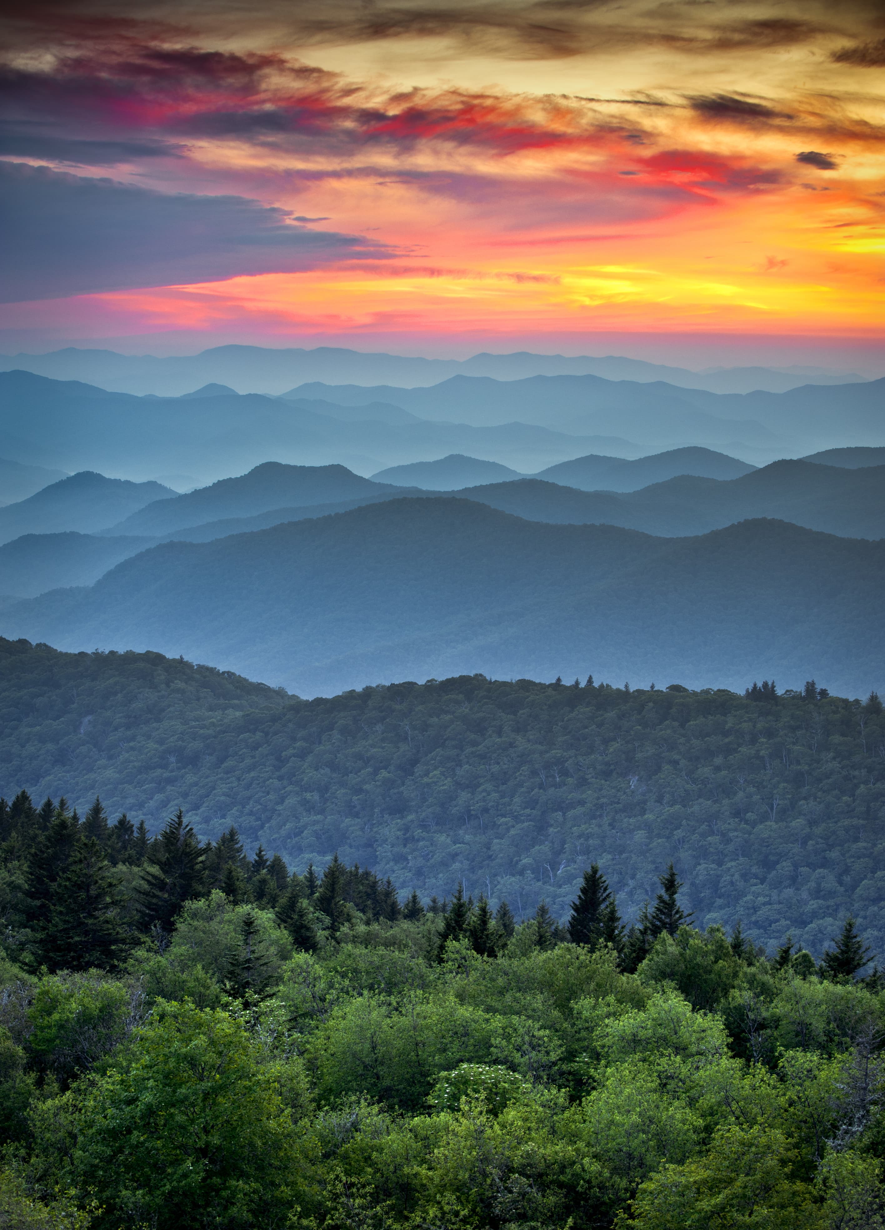 Blue Ridge mountain landscape